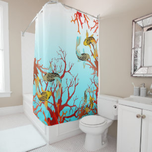 Coralli e carpe, Nature is magic Shower Curtain