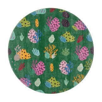 Corals & Sea Plants: Underwater Pattern Cutting Board