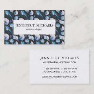 Corals With Shells Pattern Business Card