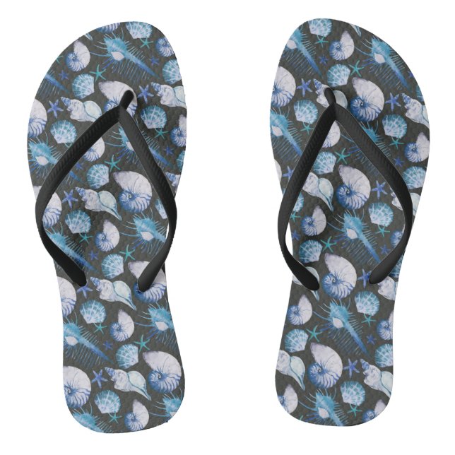Corals With Shells Pattern Jandals (Footbed)