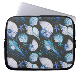 Corals With Shells Pattern Laptop Sleeve
