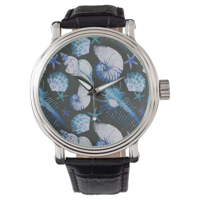 Corals With Shells Pattern Watch (Front)