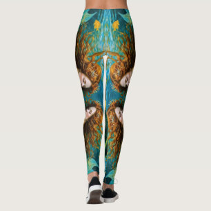 “Coralyn” – Beautiful Mystical Mermaid Leggings