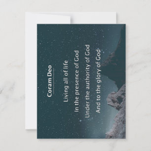Coram Deo Thank You Card