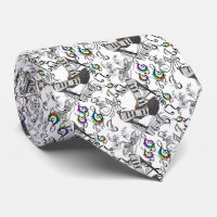 Corbata con notas musicales