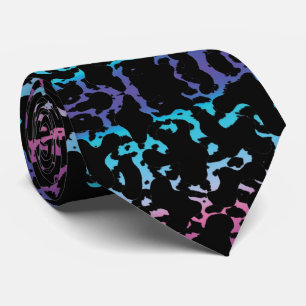 Corbata de leopardo degradado lindo tie