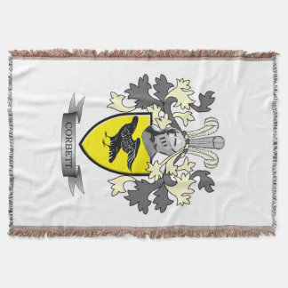 Corbett Family Crest Coat of Arms Throw Blanket