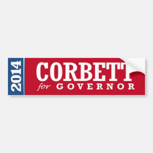 CORBETT FOR GOVERNOR 2014 BUMPER STICKER