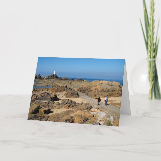 Corbiere Lighthouse Holiday Card (Front)