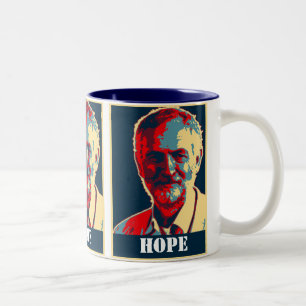 corbyn supporter labour customisable  HOPE mug