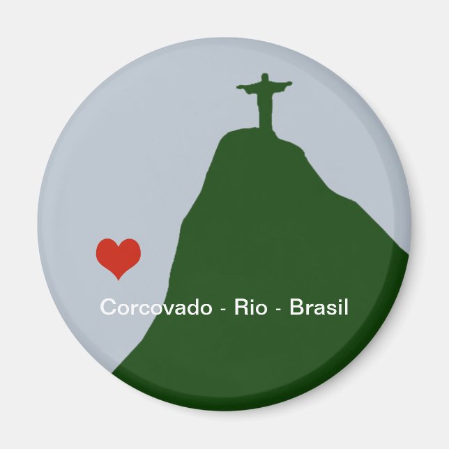 corcovado, christ statue, rio magnet (Front)