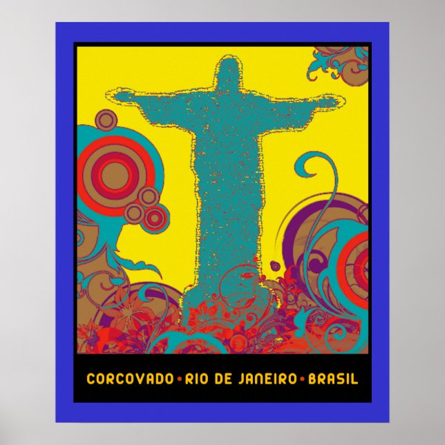 corcovado graphic rio poster (Front)