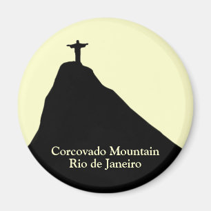 Corcovado mountain . Rio de Janeiro Magnet