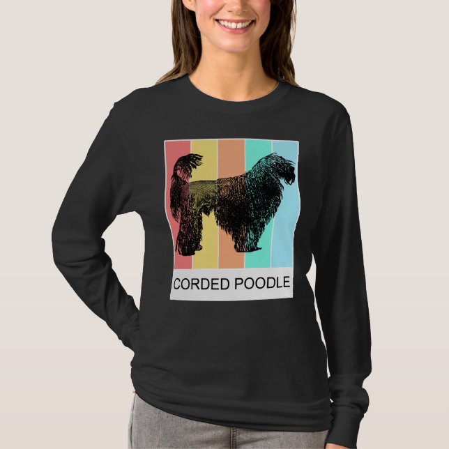Corded Poodle Fitted Scoop T-Shirt (Front)
