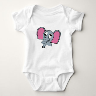 Cordelia Elephant Baby One-sie Baby Bodysuit