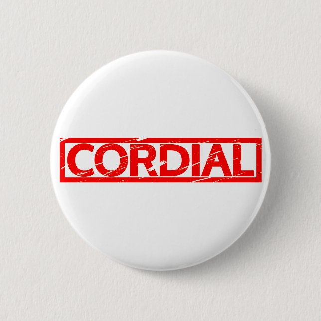 Cordial Stamp 6 Cm Round Badge (Front)