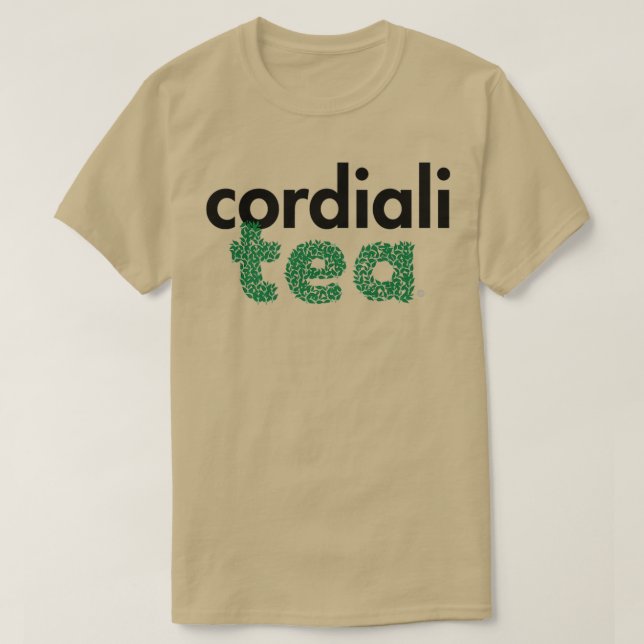 Cordiality Tea Lovers black T-Shirt (Design Front)