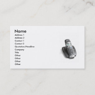 Cordless Phone Business Card