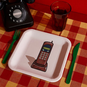 Cordless Telephone Paper Plate