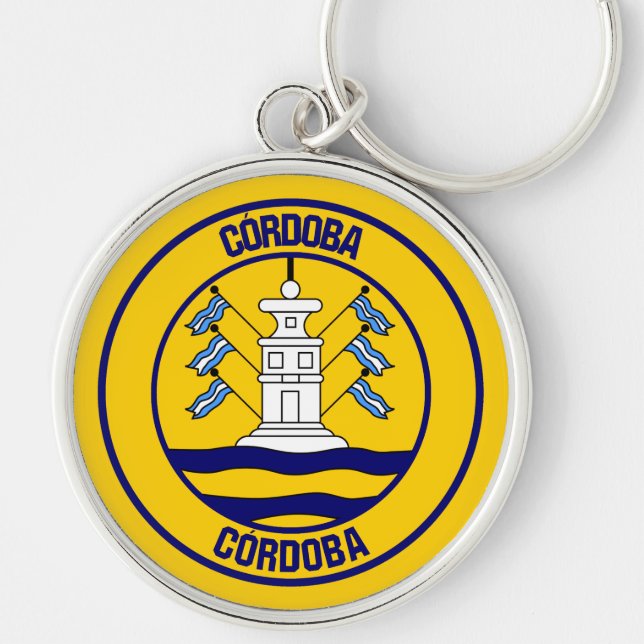 Córdoba Round Emblem Key Ring (Front)