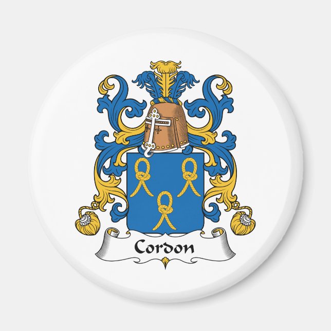 Cordon Family Crest Magnet (Front)