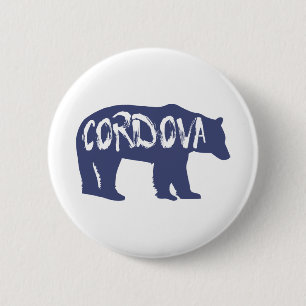 Cordova Alaska Bear 6 Cm Round Badge