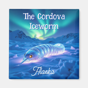 Cordova Iceworm Alaska Cryptid Myth   Magnet