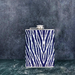 Cords of Navy Hip Flask