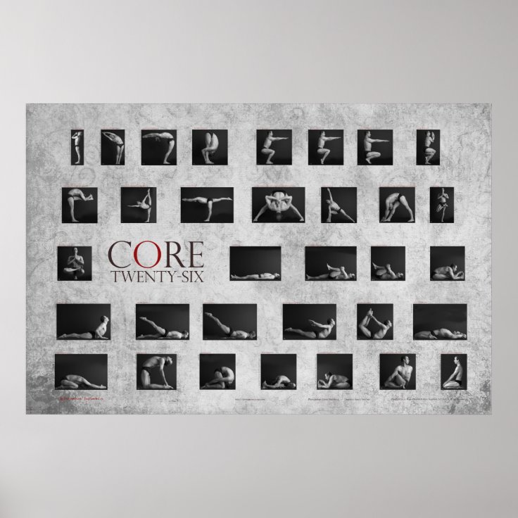 Core 26 Yoga Poster Zazzle.co.nz
