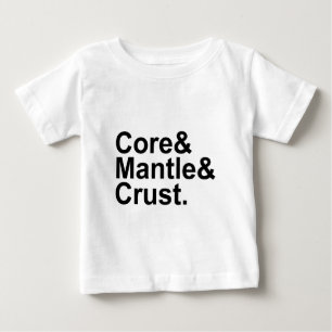 Core Mantle Crust   Internal Structure of Earth Baby T-Shirt