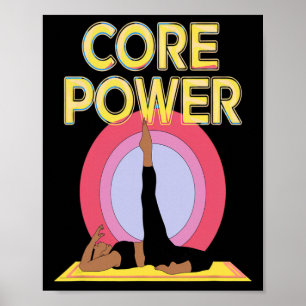 Core Power Abs Strength Yoga Pilates Stability Bod Poster