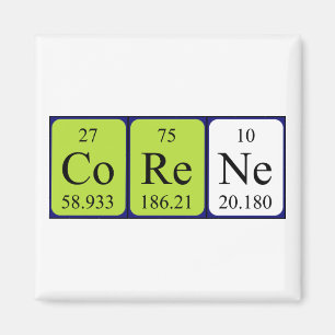 Corene periodic table name magnet