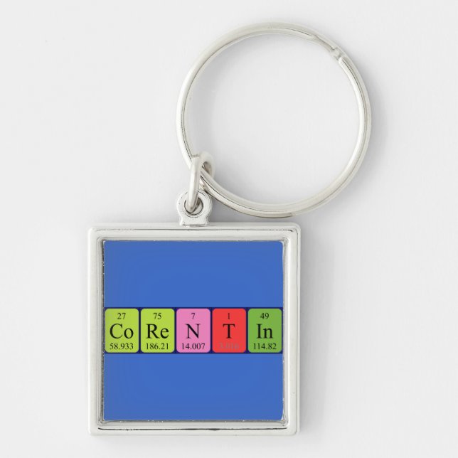 Corentin periodic table name keyring (Front)