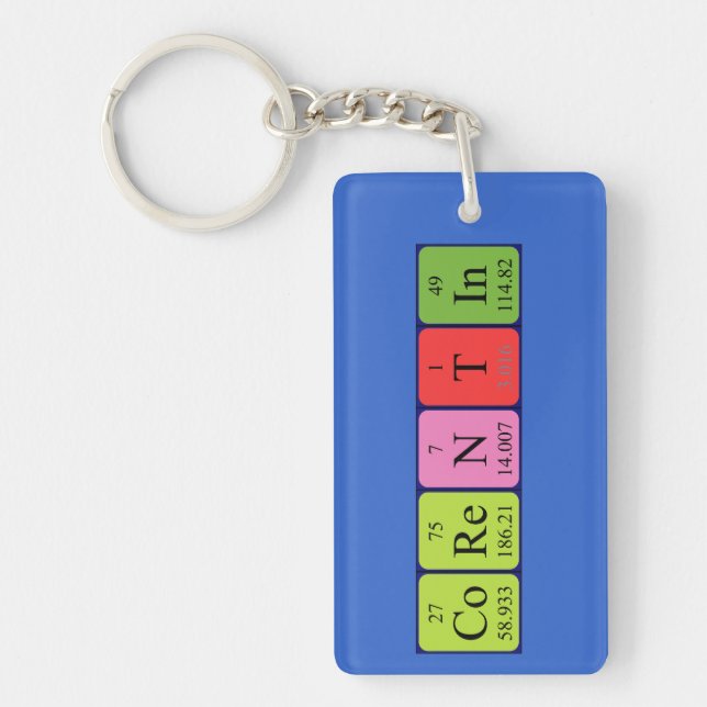 Corentin periodic table name keyring (Front)
