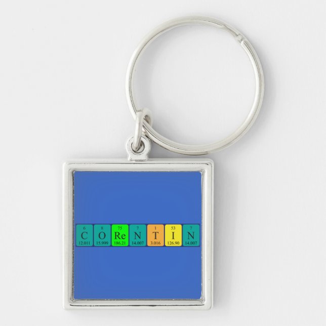 Corentin periodic table name keyring (Front)