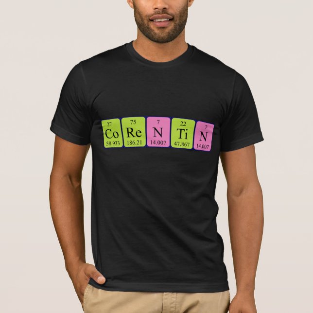 Corentin periodic table name shirt (Front)