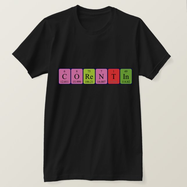 Corentin periodic table name shirt (Design Front)
