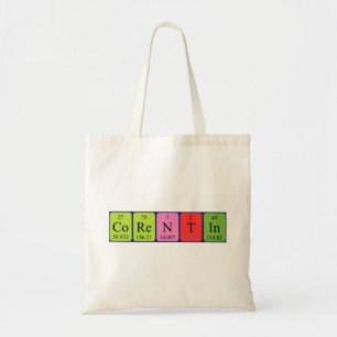 Corentin periodic table name tote bag