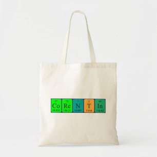 Corentin periodic table name tote bag