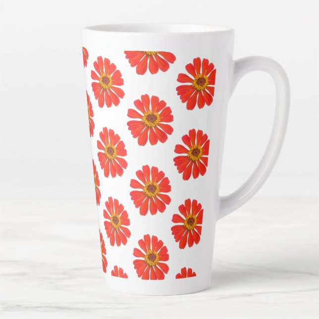 Coreoposis Flower Botanical Latte Mug (Right)