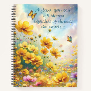 Coreopsis & Quote Notebook