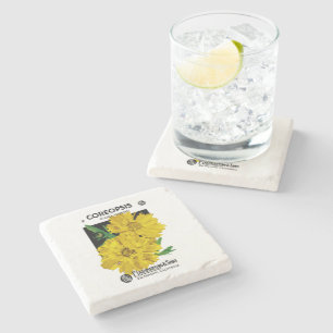 Coreopsis Stone Coaster