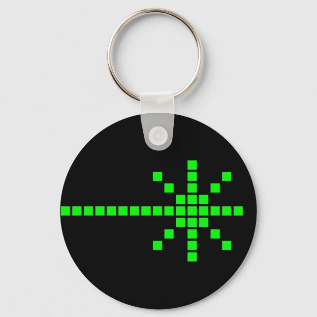 COREY TIGER 1980s RETRO LASER BEAM Key Ring (Front)