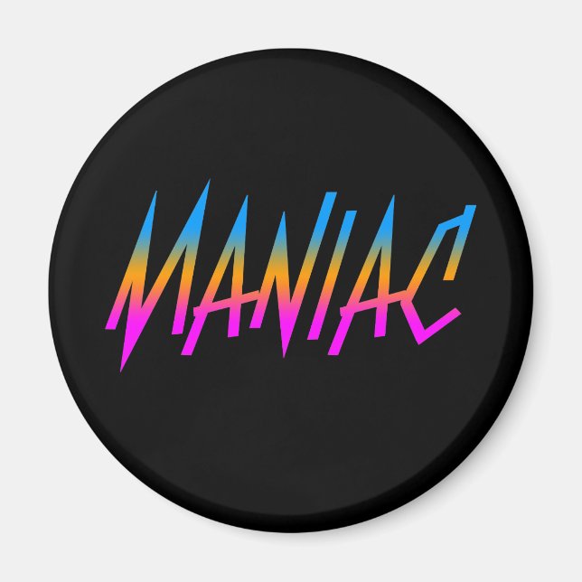 COREY TIGER 1980s RETRO MANIAC Magnet (Front)