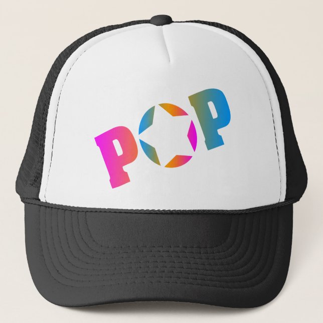 COREY TIGER 1980s RETRO POP STAR Trucker Hat (Front)