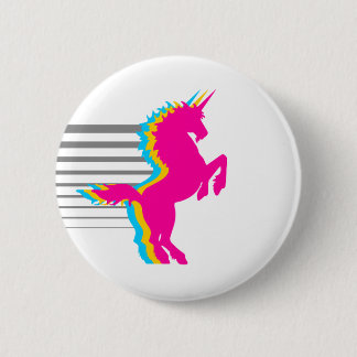 COREY TIGER 1980s RETRO VINTAGE UNICORN 6 Cm Round Badge