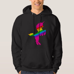 COREY TIGER 1980s RETRO VINTAGE UNICORN RAINBOW Hoodie