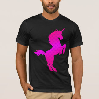 COREY TIGER 1980s RETRO VINTAGE UNICORN STARS PINK T-Shirt
