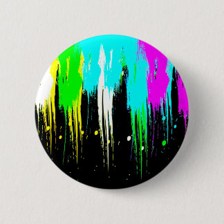 Corey Tiger 1980s Vintage Paint Drip 6 Cm Round Badge