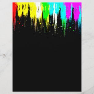 Corey Tiger 1980s Vintage Paint Drip Flyer